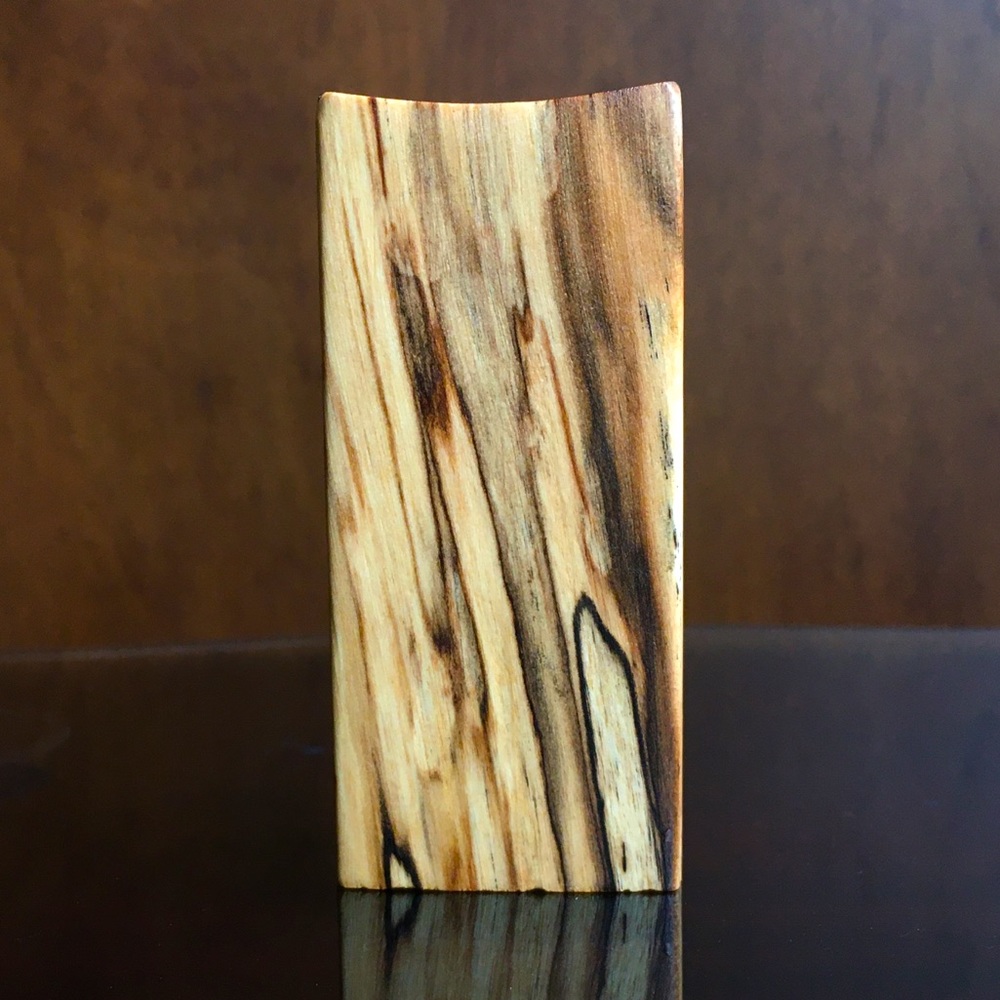 Craftsman Wood Vessel, Handmade Miniature Woodwork Toothpick Holder - Picture 2 of 8